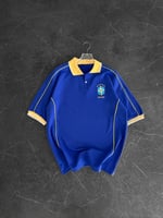 CHL YAKA ŞERİT MAVİ BREZİLYA TSHİRT