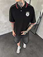 CHL YAKA ŞERİT SİYAH ALMANYA TSHİRT