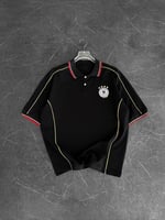 CHL YAKA ŞERİT SİYAH ALMANYA TSHİRT