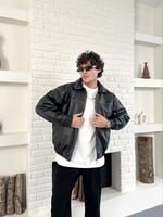 Eskitme Vintage Deri Ceket