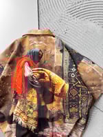 EVLİYA BASKILI OVERSİZE GÖMLEK