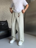 GRİ FULARLI BAGGY EŞOFMAN