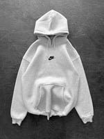Gri Kapşonlu Basic Nİke Sweat