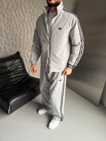 GRİ PARAŞÜT KUMAŞ ADİDAS TAKIM