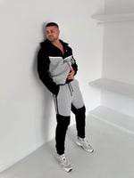 GRİ SİYAH ÜÇ İPLİK TECH TAKIM