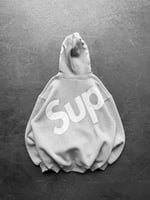 GRİ SUPREME KAPŞONLU SWEAT