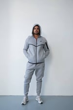 GRİ ÜÇ İPLİK TECH TAKIM