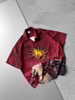 GÜNEŞ BASKILI OVERSİZE GÖMLEK