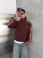 KAHVE ADİDAS KRİNKIL CEKET