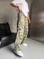KAMUFLAJ ÇİFT  KARGO CEPLİ BAGGY PANTOLON