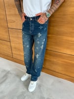 Kot Desenli Baggy Pantolon