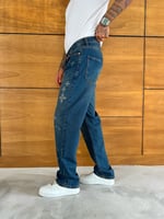 Kot Desenli Baggy Pantolon