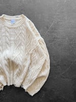 KREM CROP ÖRGÜ TRİKO KAZAK