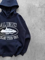 LACİVERT CORTEİZ ALWAYS KAPŞONLU SWEAT