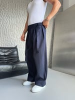 LACİVERT FİTİLLİ BAGGY PANTOLON