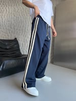LACİVERT HASIRLI BAGGY EŞOFMAN