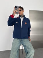 LACİVERT KOL GARNİ BARCELONA HIRKA