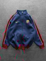 Lacivert Kol Şerit Barça Hırka