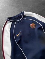 Lacivert Ön Biye Barça Sweat