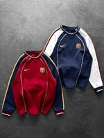 Lacivert Ön Biye Barça Sweat