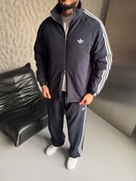 LACİVERT PARAŞÜT KUMAŞ ADİDAS TAKIM