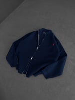 LACİVERT POLO TRİKO HIRKA