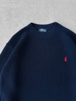 LACİVERT POLO TRİKO KAZAK