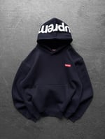 LACİVERT SUPREME KAPŞONLU SWEAT