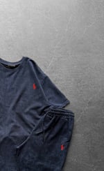 LACİVERT SWM ŞORTLU POLO TAKIM