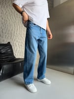 MAVİ LOOSE-FİT PANTOLON