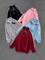 MAVİ ŞERİTLİ YARIM FERMUAR NİKE SWEAT