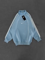 MAVİ ŞERİTLİ YARIM FERMUAR NİKE SWEAT