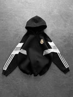 Parça Real Kapüşonlu Sweat Siyah