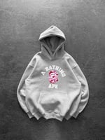 PEMBE BASKI GRİ BAPE SWEAT