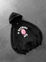 PEMBE BASKI SİYAH BAPE SWEAT