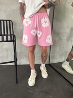 PEMBE DENİM TEARS ŞORT