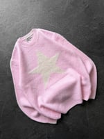 PEMBE GOOSE SAKALLI TRİKO KAZAK