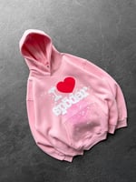 PEMBE KAPŞONLU SP5DER SWEAT