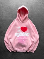PEMBE KAPŞONLU SP5DER SWEAT