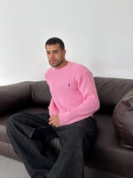 PEMBE POLO TRİKO KAZAK