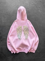 PEMBE PULLU KANAT SWEAT