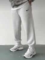 Şardonlu Gri Lastikli Logo Nike Eşofman