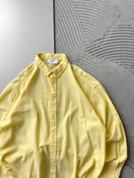 SARI OVERSİZE KETEN GÖMLEK