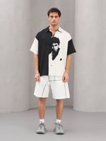 SCARFACE BASKILI OVERSİZE GÖMLEK