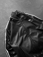 Siyah Adidas Deri Ceket