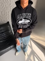 SİYAH CORTEİZ ALWAYS KAPŞONLU SWEAT