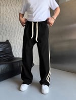SİYAH HASIRLI BAGGY EŞOFMAN