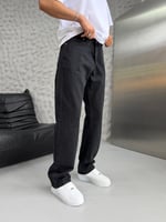 SİYAH KOT BAGGY PANTOLON