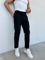 Siyah Kumaş Pantolon