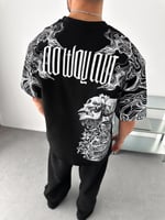 SİYAH KURU KAFA TSHİRT